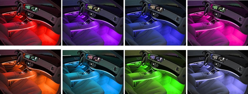 фото №8, Стрічка ремінь led rgb na port usb освітлення do салону автомобіля автомобіля 3m