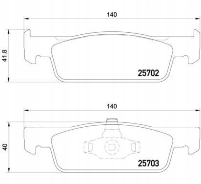 фото №1, Brembo тормозные колодки тормозные dacia logan ii