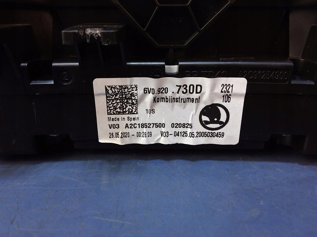 фото №5, Skoda fabia iii 1.0 mpi лічильник прилади 6v0920730d