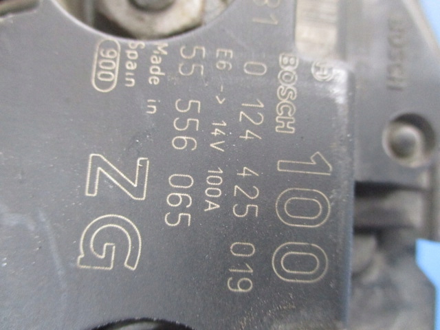 Opel zafira a 2.2 16v z22se генератор 55556065zg 0124425019 проверенный с Разборки