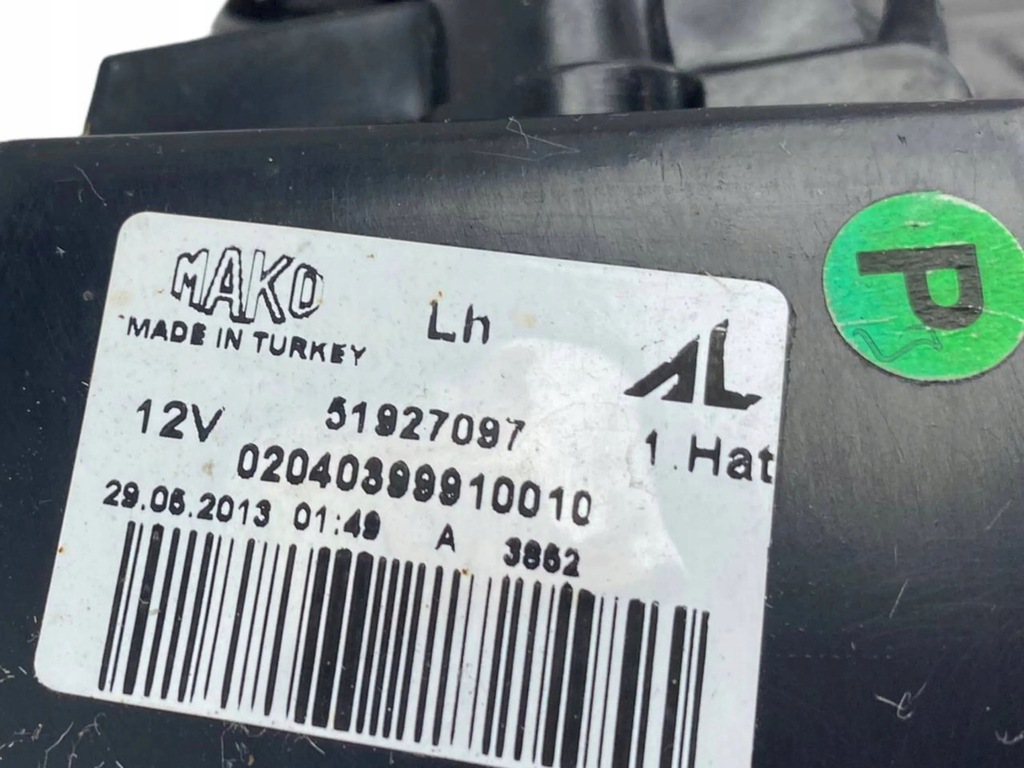 фото №8, Fiat punto 199 2011 задняя сторона правая лампа задняя