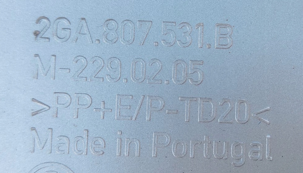 фото №11, Накладка бампер спойлер volkswagen t roc 2ga 807 531 b