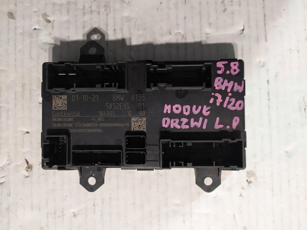 фото №9, Модуль двері лівий перед bmw i7 g70 ix i20