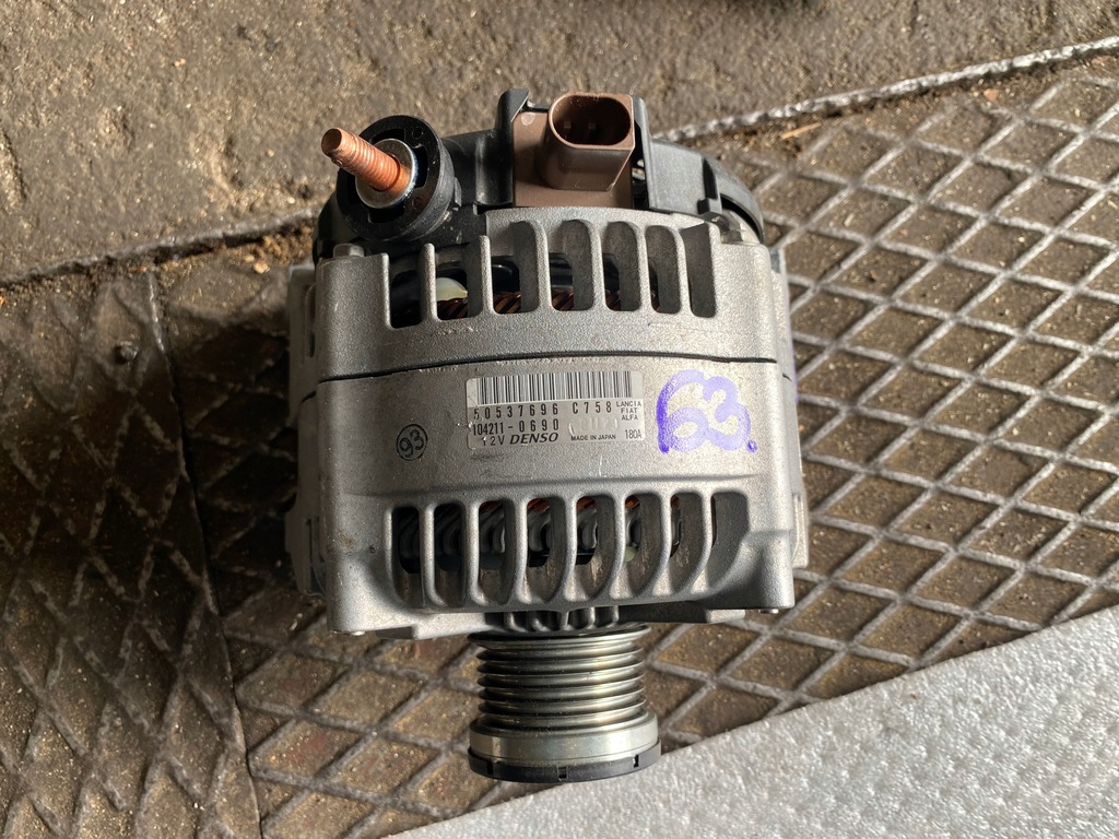 фото №1, 63 alfa romeo stelvio 2.0t генератор 50537696