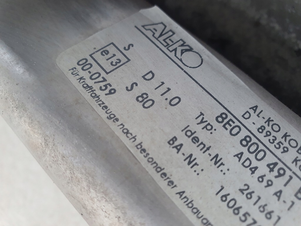 фото №12, Audi a4 b7 hak буксирувальний al-ko 8e0800491b 11-3