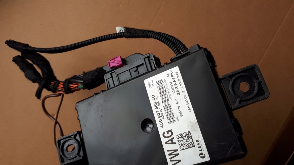 фото №10, Модуль блок керування шлюз 4g0907468ad audi a6 c7 a7 4g