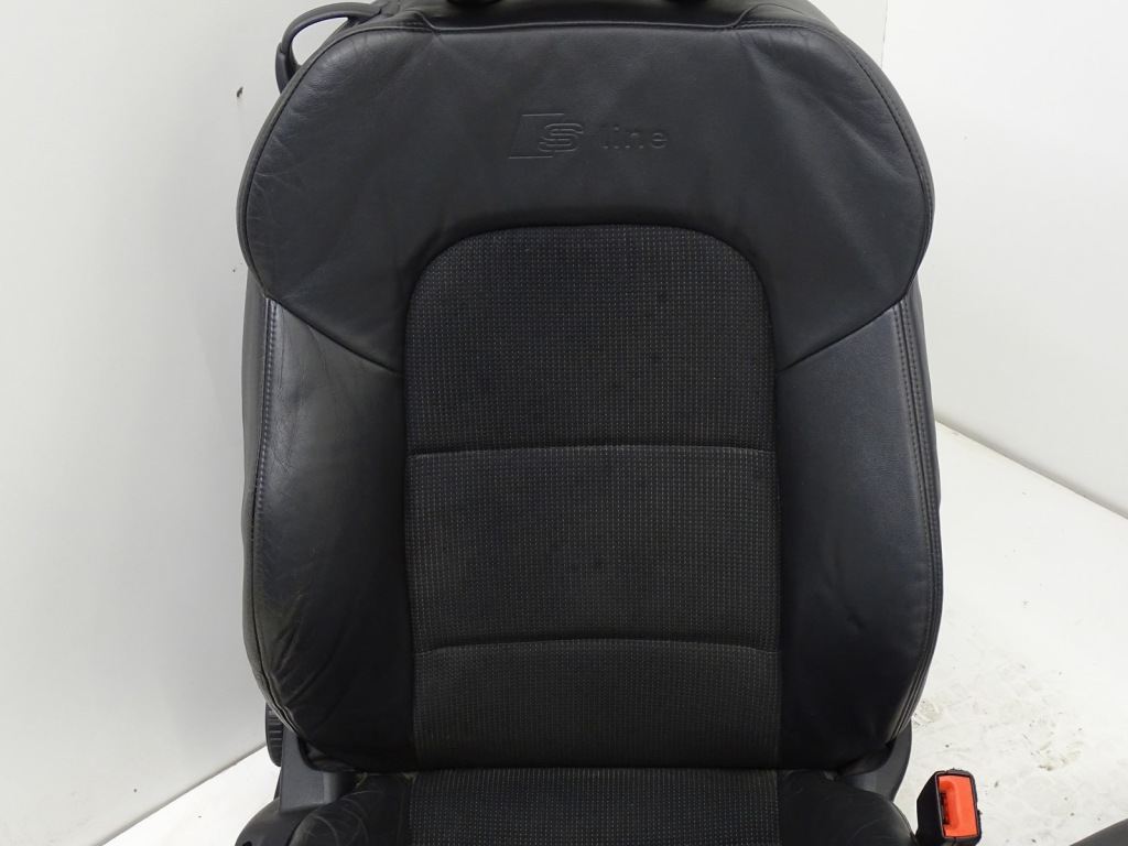 фото №6, Kpl сиденья заднее сиденье обивка полукожа audi a3 8p lift cabrio s-line