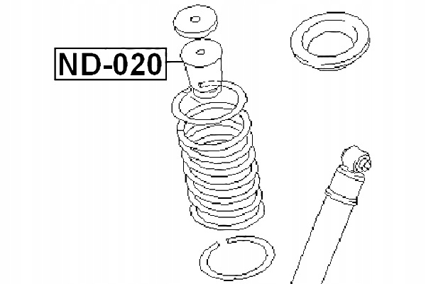 фото №2, Febest відбійник заднього амортизатора nissan terrano r50