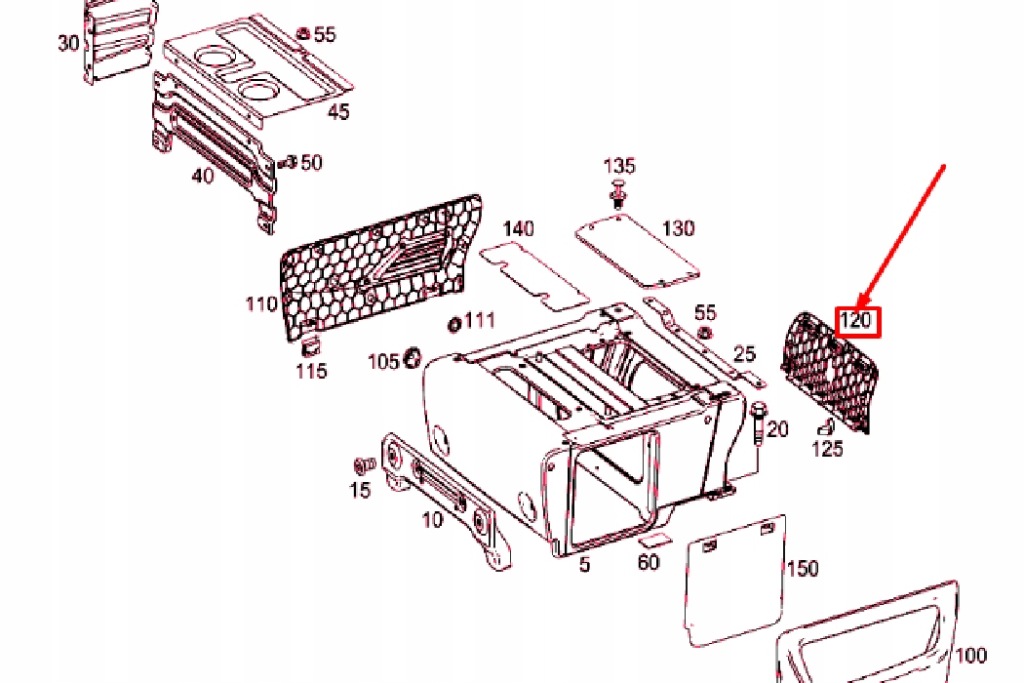 Mb vito w447 задня права рама сидіння панель  оздоблення nowa оригінальна a Київ
