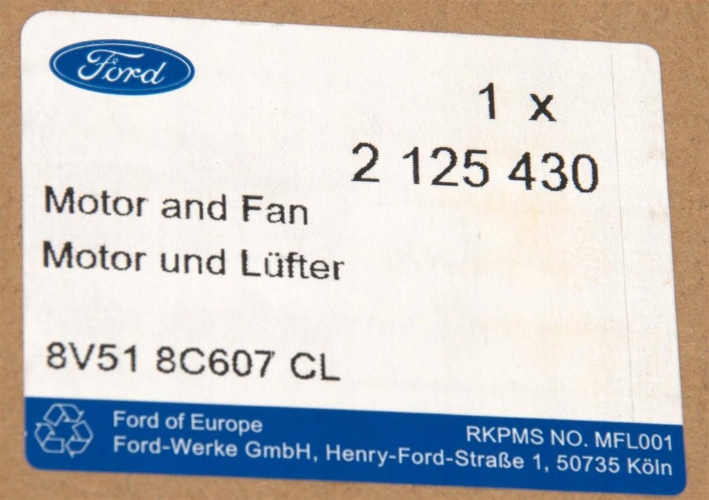 фото №7, Вентилятор радіатора ford ecosport fiesta mk7 bmax