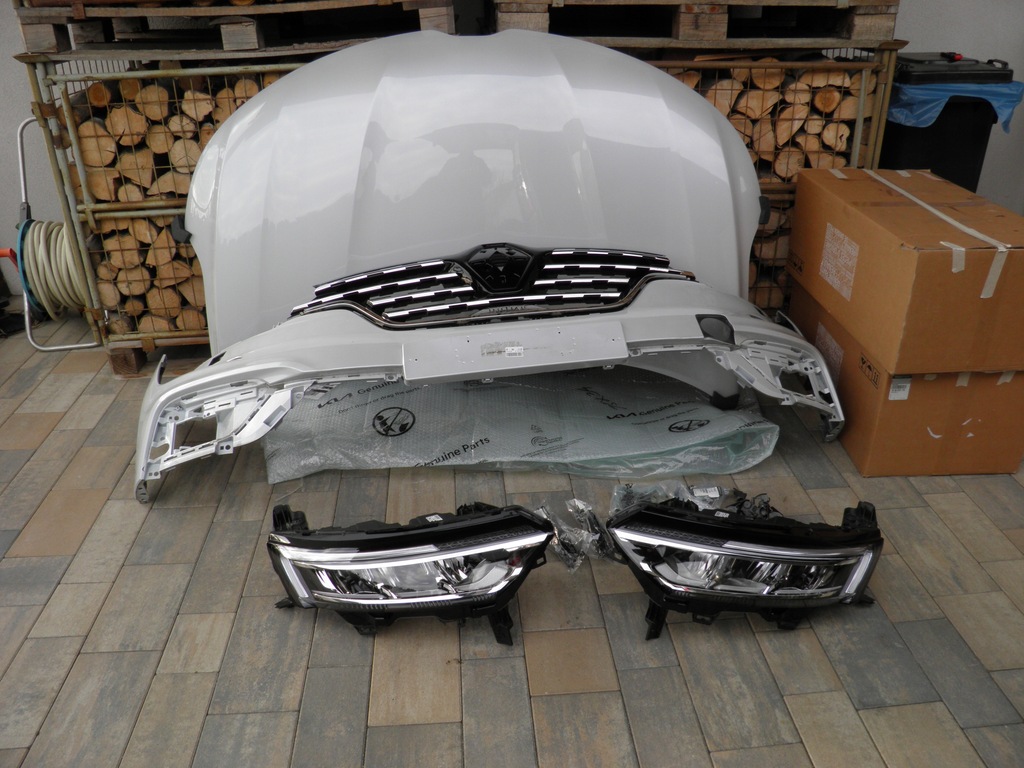 фото №1, Renault koleos ii initiale бампер лампи капот решітка радіатора перед