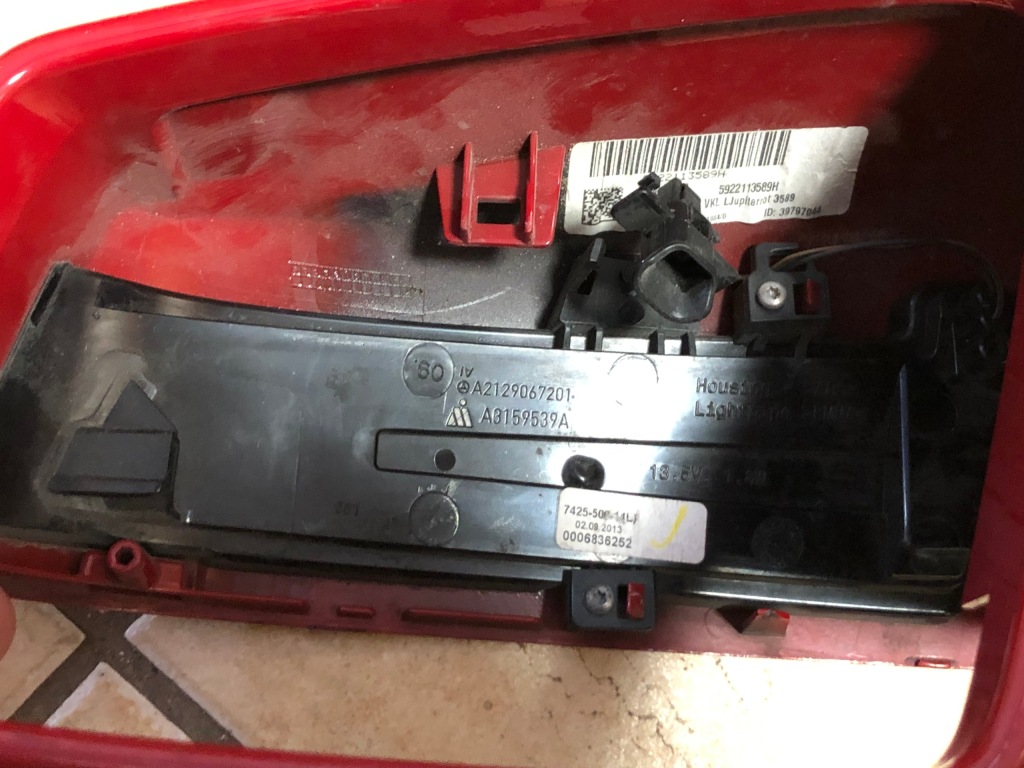 фото №6, Mercedes w204 корпус дзеркало ліва 5922113589h