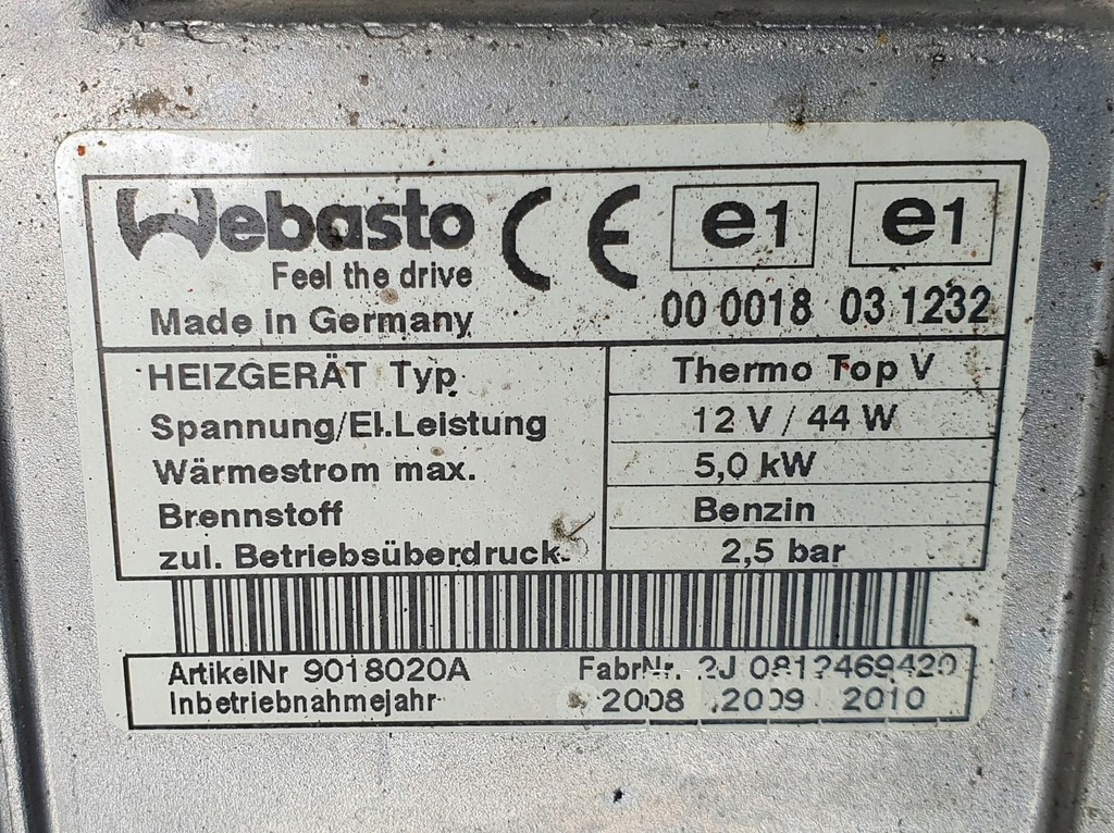 фото №6, Webasto дополнительный обогреватель bmw x6 e71 9178046