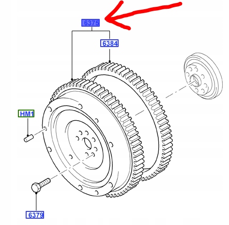 фото №1, Колесо маховик ford transit connect 2002-