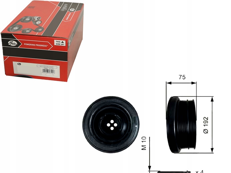 фото №1, Шкив коленчатого вала коленчатого [gates]