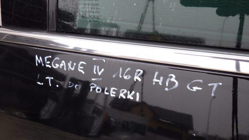 Дверей лівий задній renault megane iv hb gt line дверей лівий задній megane iv Ціна