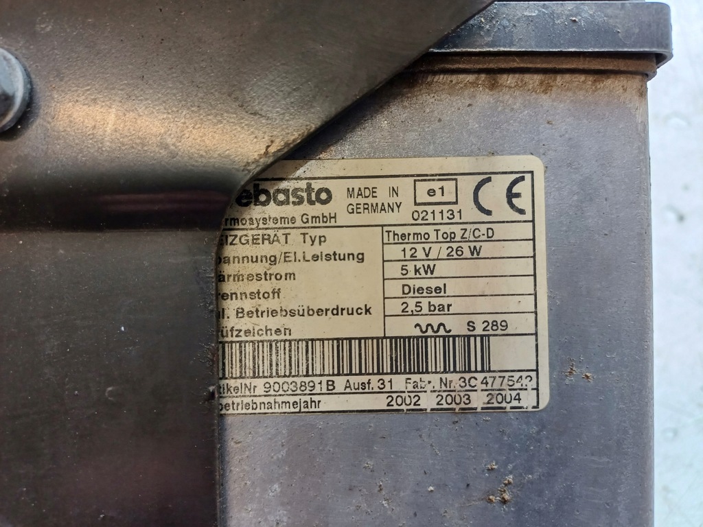 фото №7, Mazda mpv 2 ii 99-06 2.0d webasto 66724a