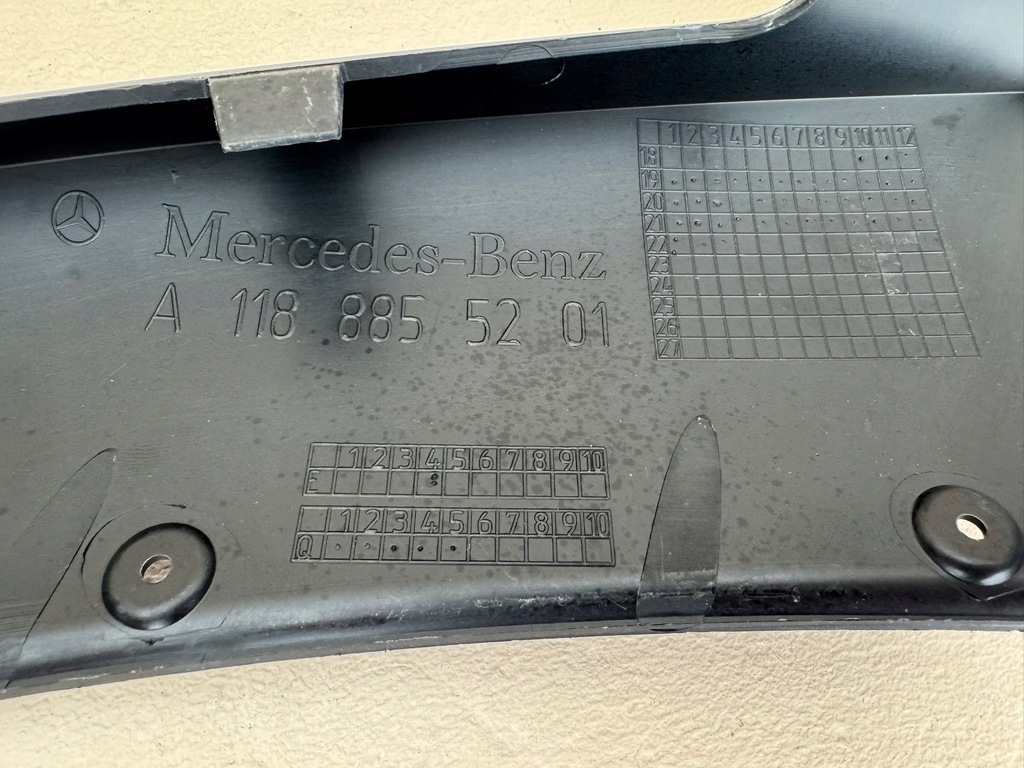 фото №16, Mercedes cla w118 19- молдинг спойлер бампера правая правый перед a1188855201