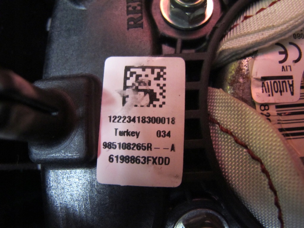 фото №14, Clio 4 iv подушка безпеки подушки безпеки панель приладів консоль панель приладів