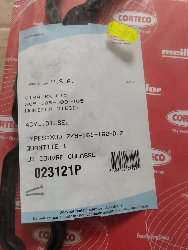 Прокладка крышки клапанов citroen berlingo, berlingo/minivan, bx, c15, c1 в Украине