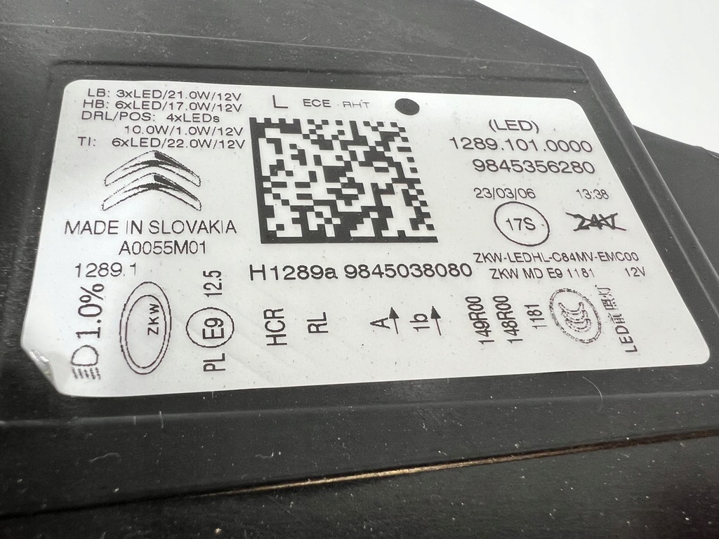 фото №13, Citroen c5 aircross lift full led лампа ліва права