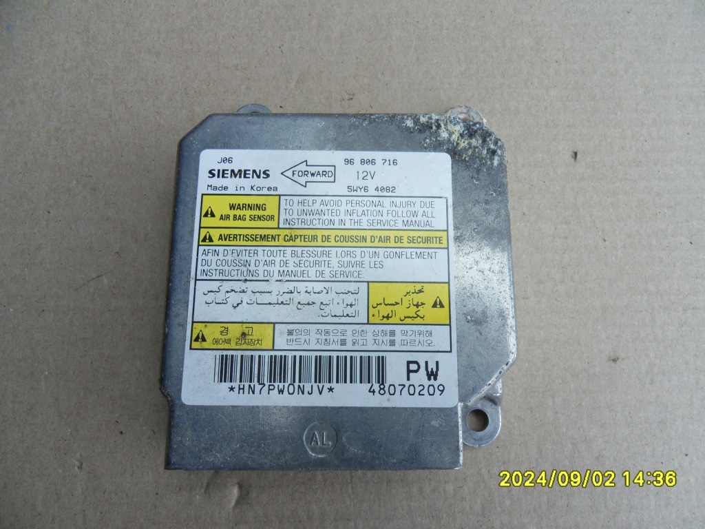 фото №1, Модуль датчик подушка безопасности chevrolet lacetti 2.0 tcdi 96806716