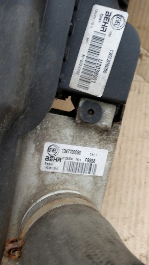 Комплект радиатор с вентиляторы fiat ducato 1358017080 Оригинал