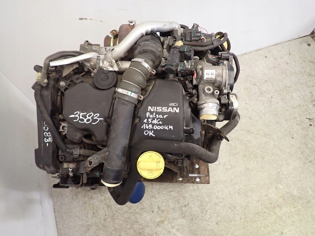 фото №7, Nissan pulsar 1.5 dci 14-18 двигатель kompletny k9k