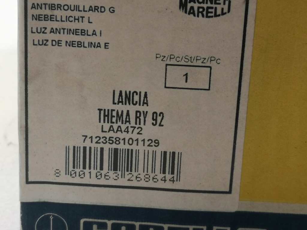 фото №10, Лампа противотуманная фара левый lancia thema 1984-1994 magneti laa472 / 82474094