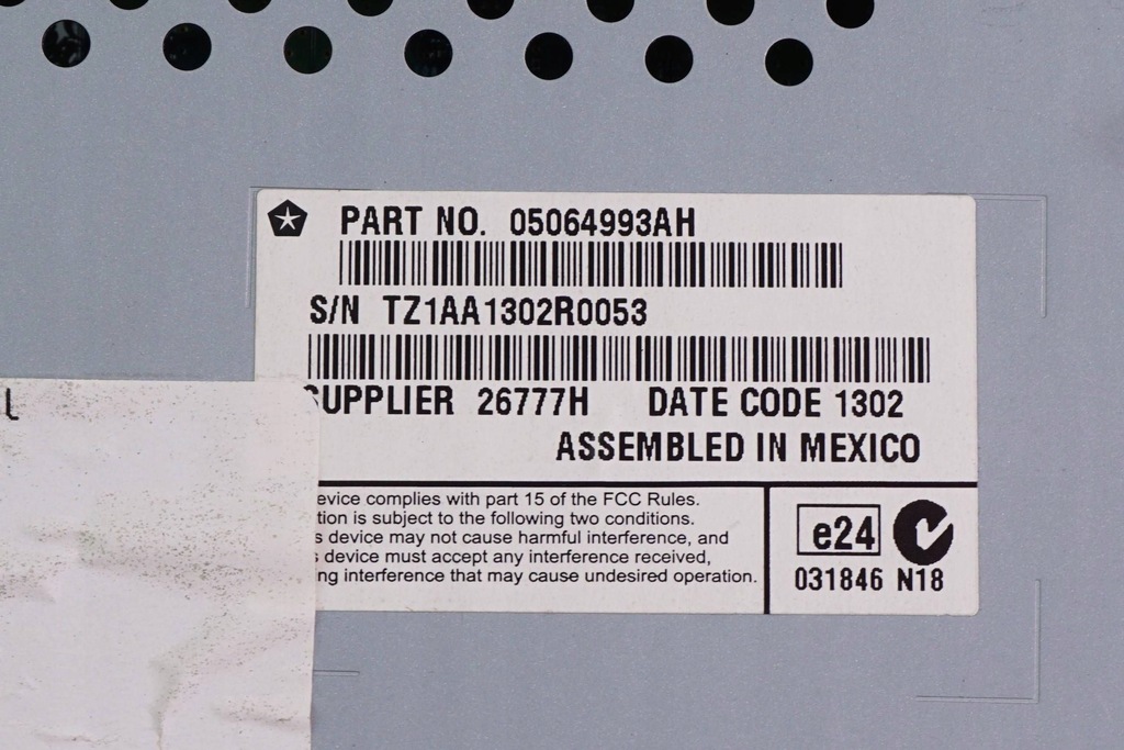 фото №11, Радио дисплей экран dodge journey 05064993ah