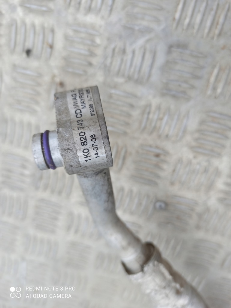 фото №5, Шланг wąż кондиціонера skoda superb ii 2 1k0820743cd