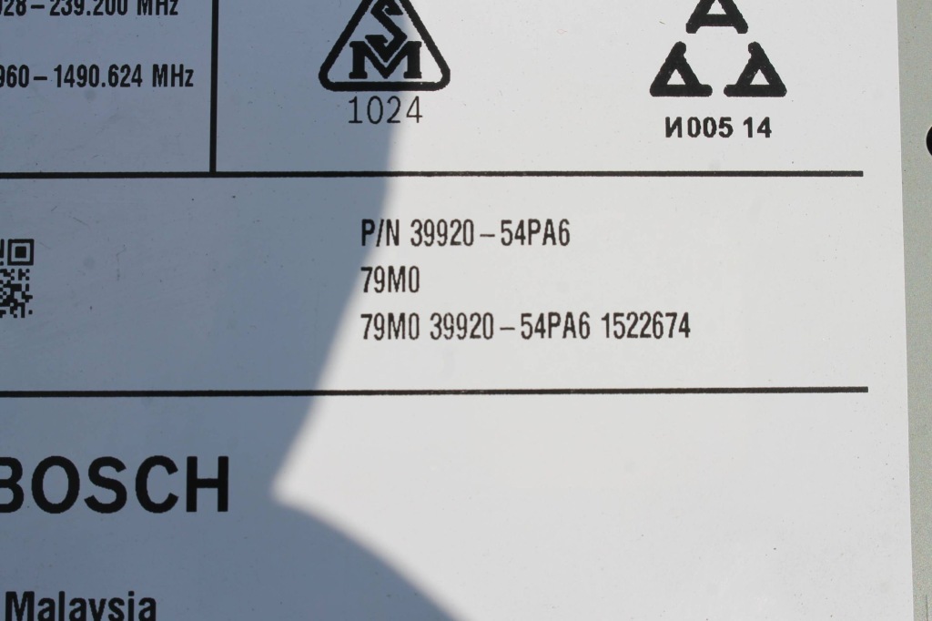 Радіо навігація gps з код 39920-54pa6 suzuki vitara 2 3 15- Доставка