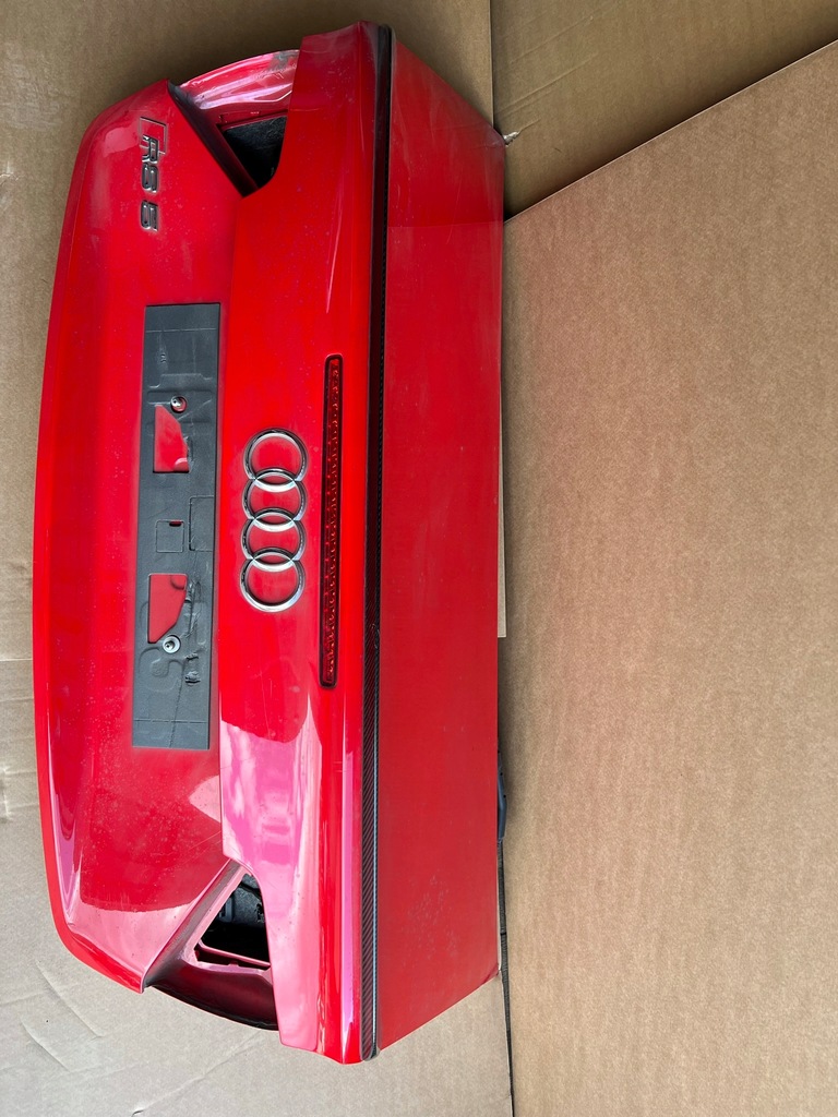 фото №10, Audi rs5 a5 8t0 cabrio задня кришка багажника спойлер карбон