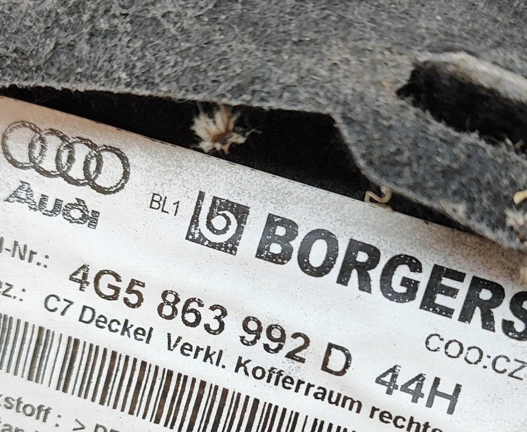 фото №7, Audi a6 s6 c7 4g 2015 правая сторона обшивка / обивка / багажника