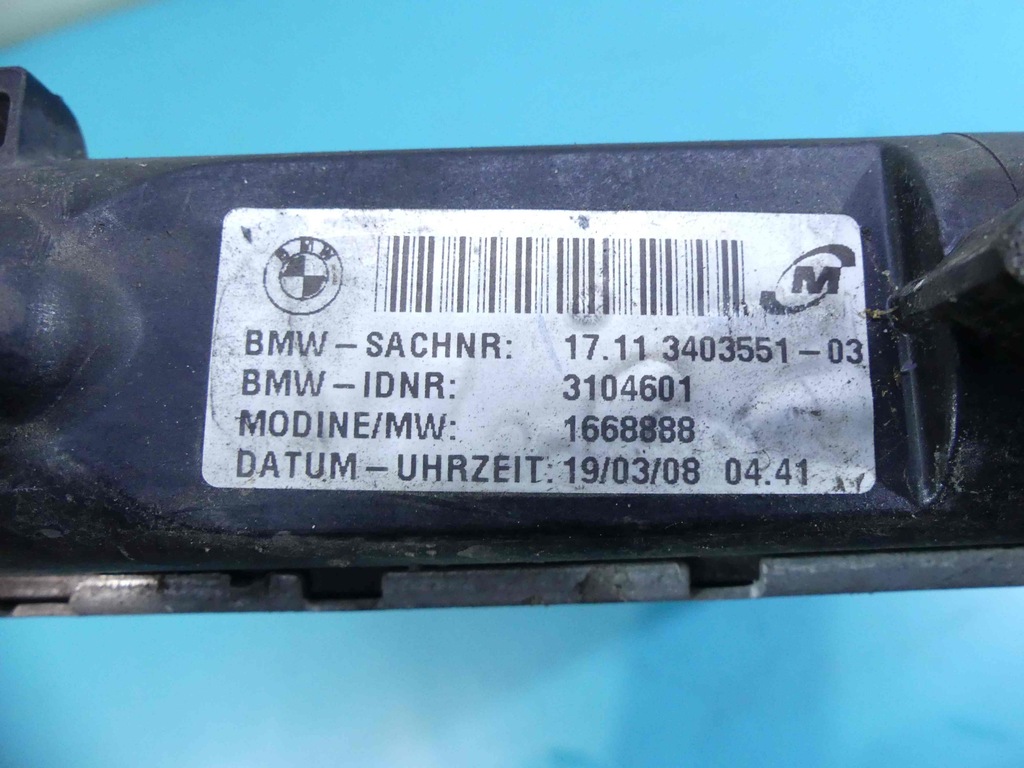 фото №6, Радіатор wody bmw x3 e83 3403551 2.0d