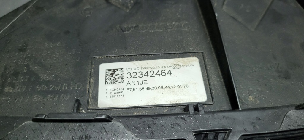 фото №6, Лампа ліва фара лівий full led volvo s90 v90