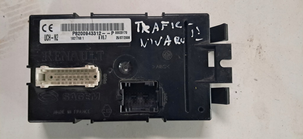 фото №1, Модуль uch-n2 renault trafic ii vivaro a p8200943312-p