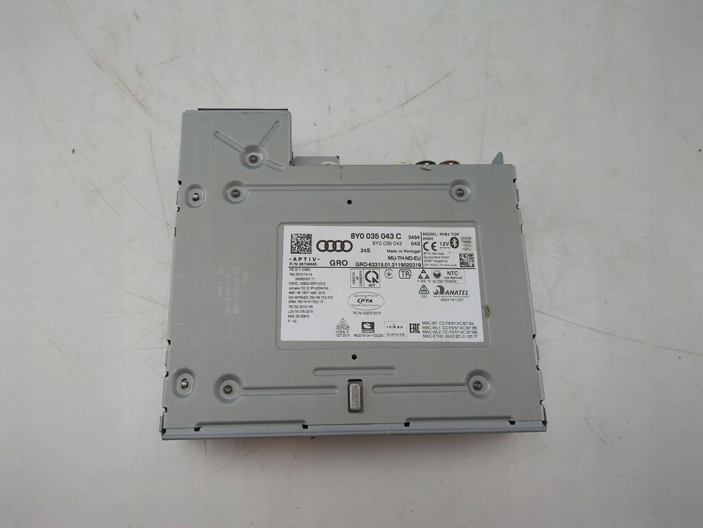 фото №1, Audi a3 8y 2021 панель / радиопроигрыватель cd/dvd/gps