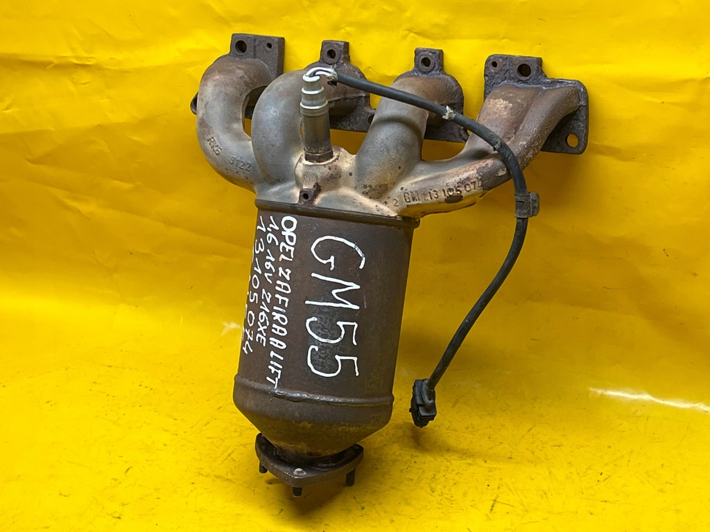 фото №9, Коллектор выпускной катализатор пустой датчик zafira a lift 1,6 b z16xe gm55 .