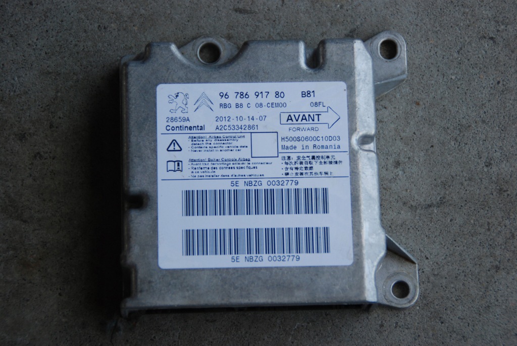 фото №1, Citroen ds5 датчик модуль подушек 9678691780