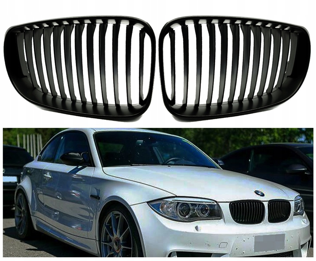фото №10, Решітка радіатора ґрати решітки радіатора bmw 1 e87 2007-2012 matte black