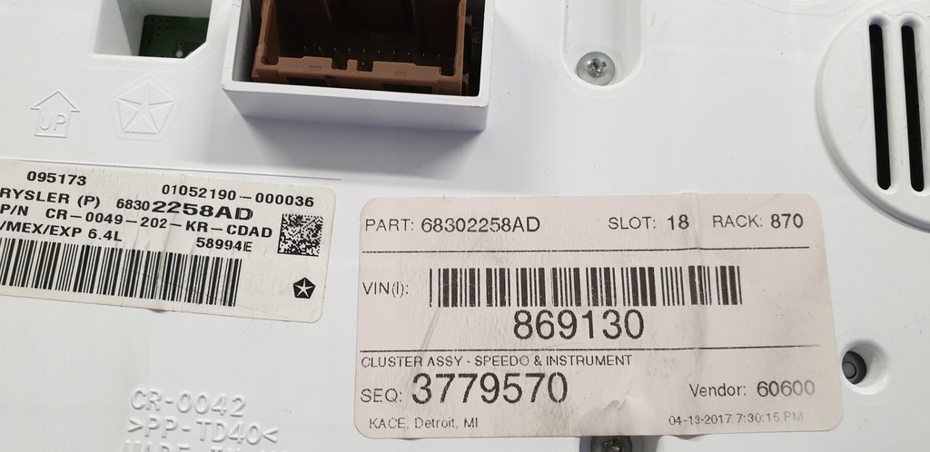 фото №8, Jeep grand cherokee wk2 lift счетчик lcd p68302258ad 18-21r