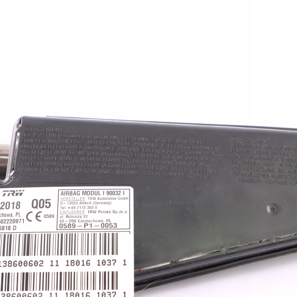 фото №9, Mercedes glc x253 подушка воздушная сиденье правый перед a2138600602