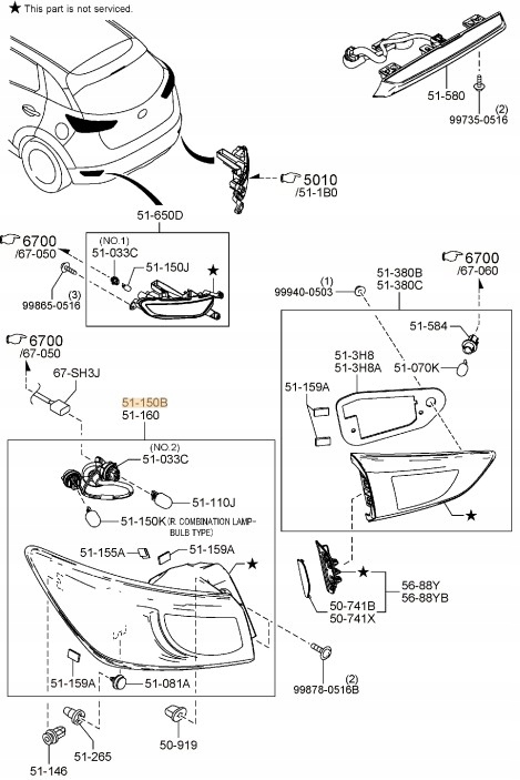 Фара задній правий зовнішня mazda cx-3 dk 2015-2018 led оригінал Ціна