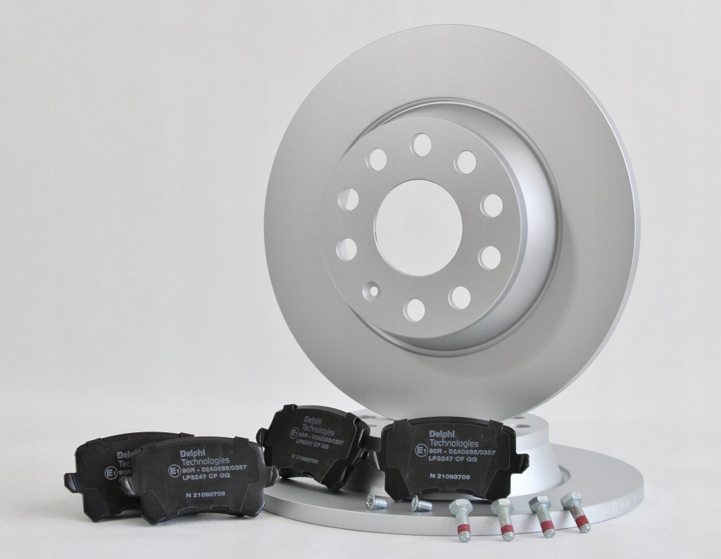 фото №1, Delphi тормозные диски+ тормозные колодки задняя vw passat b6 b7 golf vi