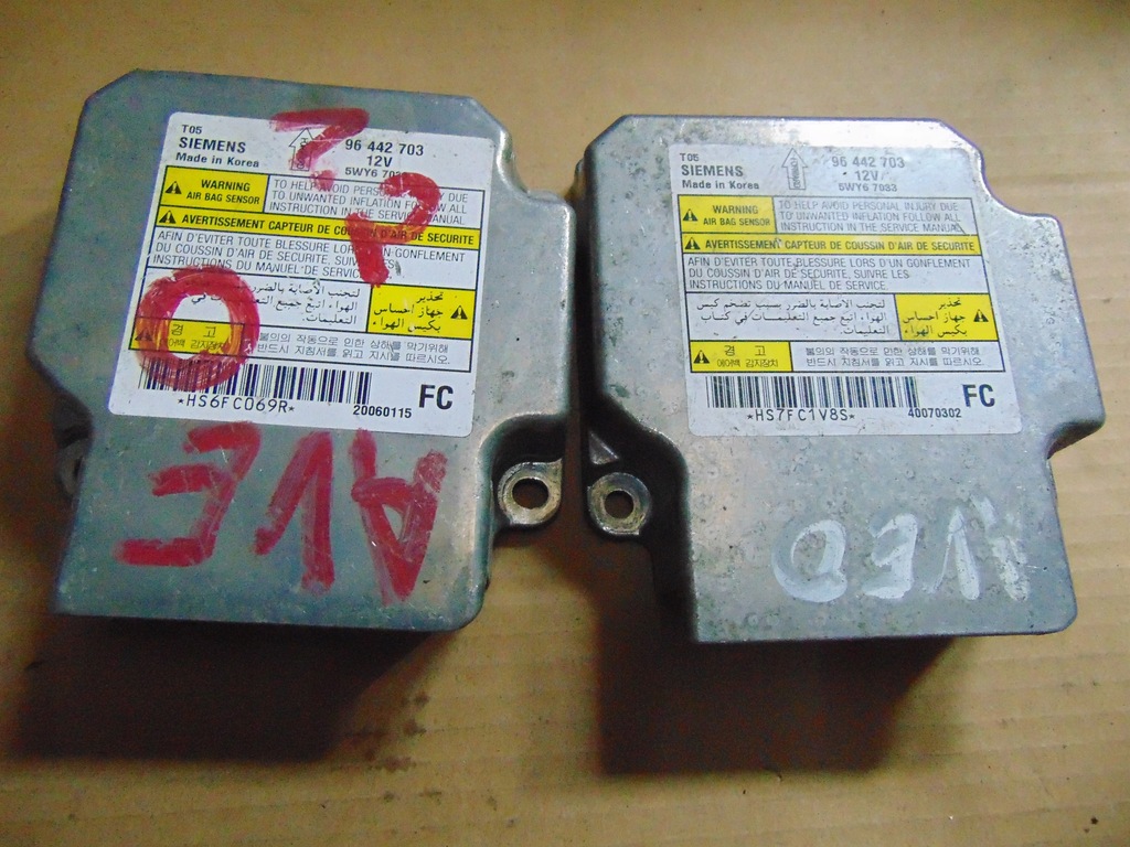 фото №1, Модуль подушки безопасности воздушной chevrolet aveo