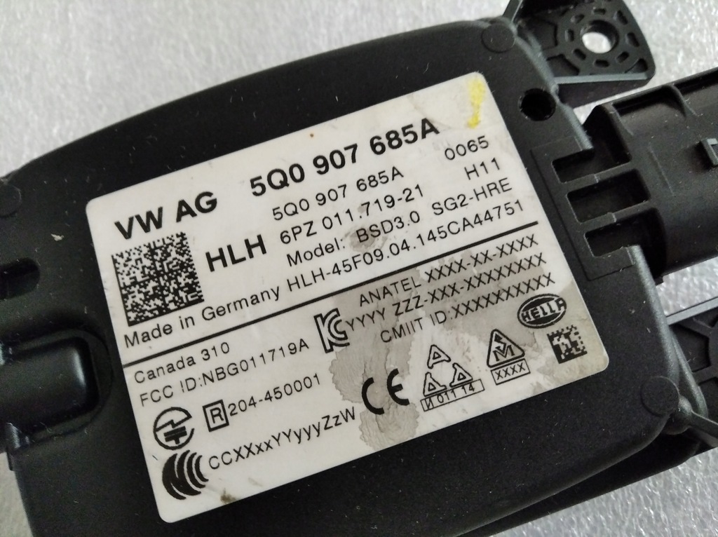 фото №9, Vw jetta golf sharan радар задняя 5q0907685a