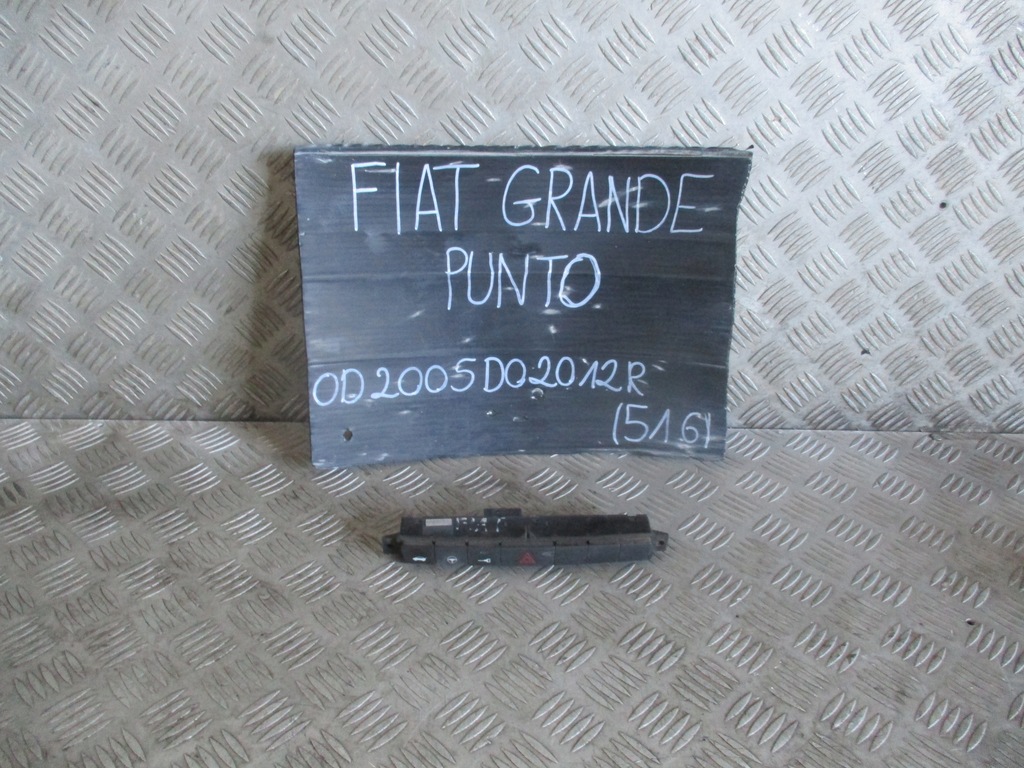 фото №1, Вимикач аварійних 735446471 fiat grande punto 05-12 r.