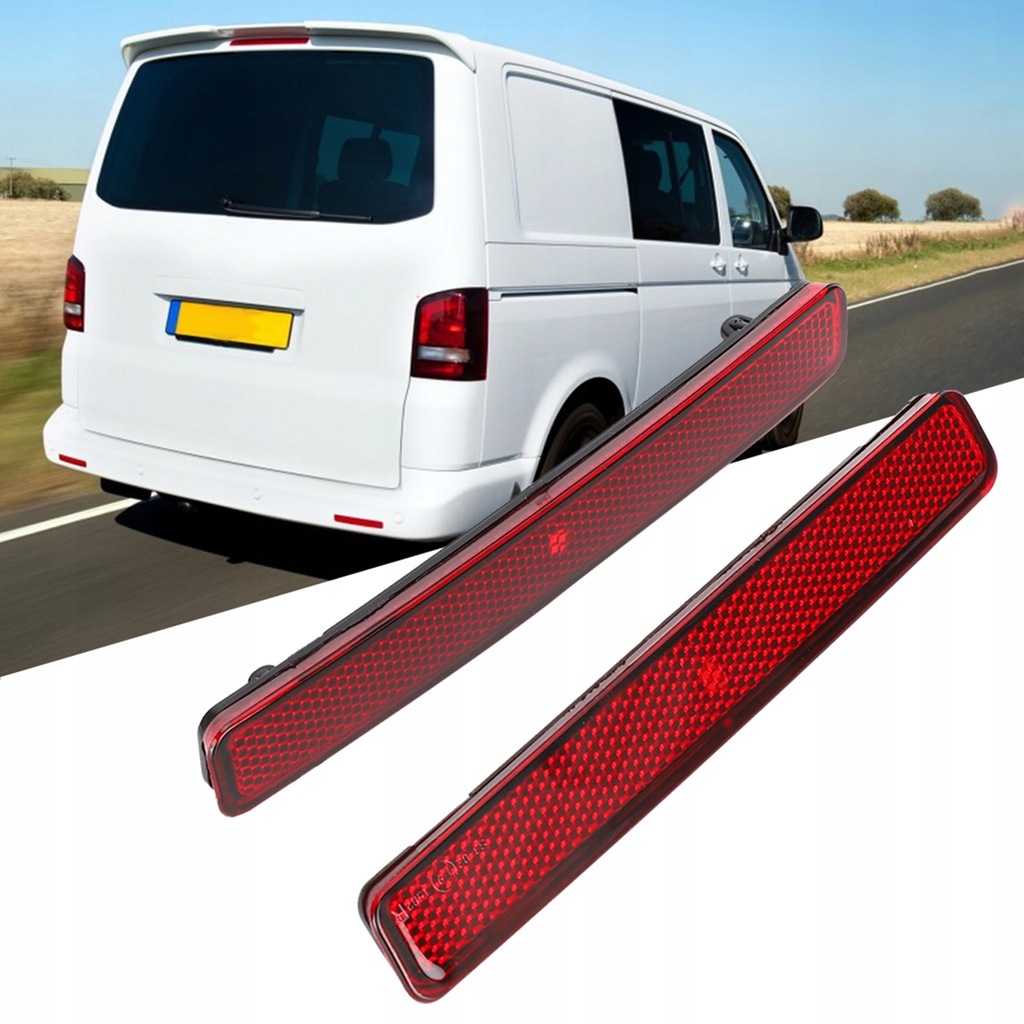 фото №11, Відбивач бампера заднього задня vw transporter t5