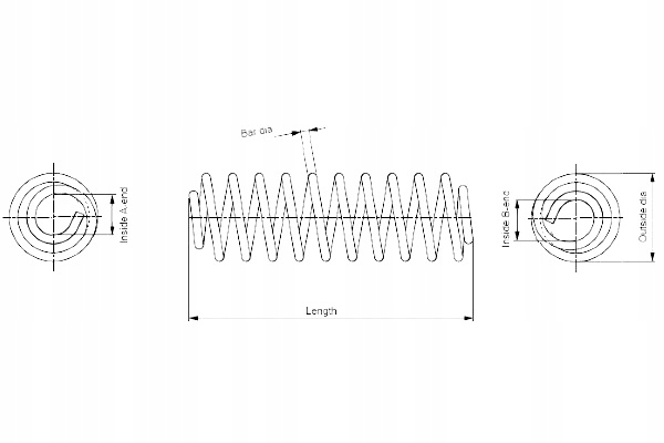 фото №1, Monroe пружина підвіска перед l/p renault grand scenic ii scenic
